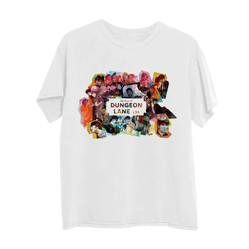The Boys of Dungeon Lane Collage White T-Shirt